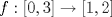 TEX: $f:[0,3]\to[1,2]$