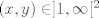 TEX: $(x,y) \in ]1,\infty[^2$