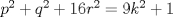 TEX: $p^2+q^2+16r^2=9k^2+1$