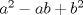 TEX: $a^2-ab+b^2$