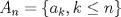 TEX:  $A_n=\{a_k,k\leq n\}$