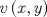 TEX: $$v\left( {x,y} \right)$$