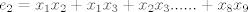 TEX: $e_2=x_1x_2+x_1x_3+x_2x_3......+x_8x_9$