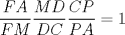 TEX: $\displaystyle \frac{FA}{FM} \displaystyle \frac{MD}{DC} \displaystyle \frac{CP}{PA}=1$