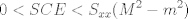 TEX: $$0<SCE<S_{xx}(M^2-m^2)$$