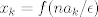 TEX: $x_k=f(n a_k/\epsilon)$