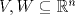 TEX: $V,W\subseteq\mathbb{R}^n$