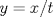 TEX: $y=x/t$