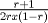 TEX: ${r+1 \over 2rx(1-r)}$