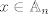 TEX: $x \in \mathbb{A}_n$