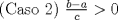 TEX: \noindent (Caso 2) $ \frac{b-a}{c}>0$