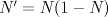 TEX: $N'=N(1-N)$