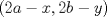 TEX: \[<br />\left( {2a - x,2b - y} \right)<br />\]<br />