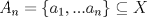 TEX: $A_n=\{a_1,...a_n\}\subseteq X$