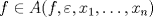 TEX: $f \in A(f, \varepsilon, x_1, \dotsc, x_n)$