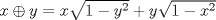 TEX: $x\oplus y=x\sqrt{1-y^{2}}+y\sqrt{1-x^{2}}$