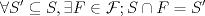 TEX: $$\forall S' \subseteq S, \exists F \in \mathcal{F}; S \cap F = S'$$