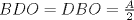 TEX: \( BDO=DBO=\frac{A}{2} \)