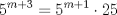 TEX: \[{{5}^{m+3}}={{5}^{m+1}}\cdot 25\]