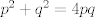 TEX: $p^2+q^2=4pq$