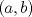 TEX: $(a, b)$