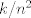 TEX:  $k/n^2$