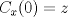 TEX: $C_x(0)=z$