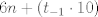 TEX: $6n+(t_{-1}\cdot 10)$