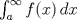 TEX: $\int_a^\infty f(x)\,dx$