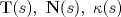 TEX: $\mathbf{T}(s),\ \mathbf{N}(s),\ \kappa (s)$