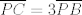 TEX: $\overline{PC}=3\overline{PB}$