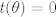 TEX: $t(\theta)=0$