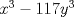 TEX: $x^3-117y^3$