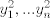 TEX: $y_1^2,...y_n^2$