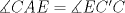 TEX: $\measuredangle CAE = \measuredangle EC'C$