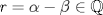 TEX: $r=\alpha-\beta\in\mathbb{Q}$