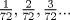 TEX: $\frac{1}{72}, \frac{2}{72}, \frac{3}{72}...$