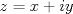 TEX: $z = x + iy$