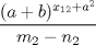 TEX: $\dfrac{(a+b)^{x_{12}+a^2}}{m_{2}-n_{2}}$