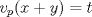 TEX: $\displaystyle v_{p}(x+y)=t$ 