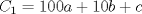 TEX: $C_1=100a+10b+c$