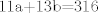 TEX: 11a+13b=316 