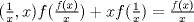 TEX: $ (\frac{1}{x},x) f(\frac{f(x)}{x})+xf(\frac{1}{x})=\frac{f(x)}{x} $