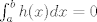 TEX: $\int_a^b h(x)dx=0$