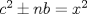 TEX: $c^2\pm nb=x^2$