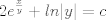 TEX: $2e^{\frac{x}{y}} + ln|y| = c$