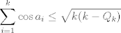 TEX: $$\sum_{i=1}^k \cos a_i \leq \sqrt{k(k-Q_k)}$$