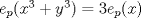 TEX: $e_p(x^3+y^3)=3e_p(x)$