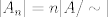 TEX: $ |A_n| = n |A / \sim |$