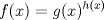 TEX: $$f(x)=g(x)^{h(x)}$$